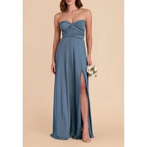 Birdy Grey Willow Luxe Knit Convertible Maxi Dress French Blue Curve 1X $129